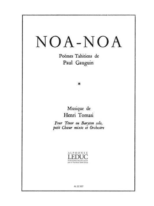 Noa-Noa | Henri Tomasi | Chœur