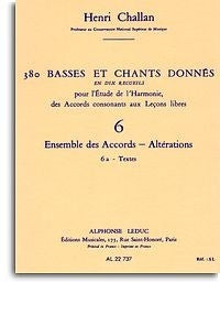 380 Basses et Chants Donnés Vol. 6A | Henri Challan | Voix
