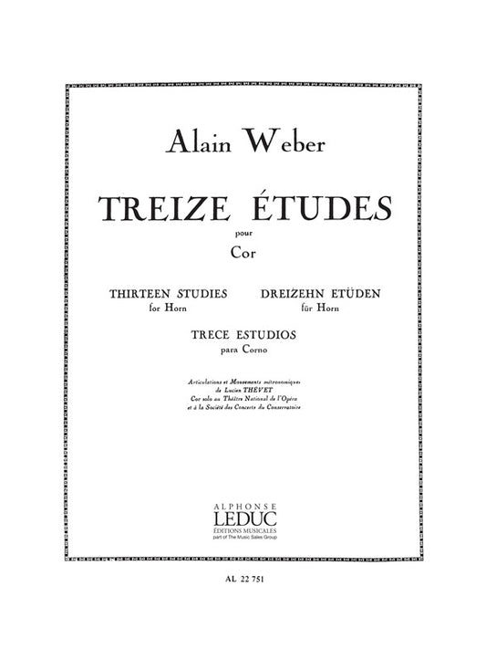 13 Études | A. Weber | Cor