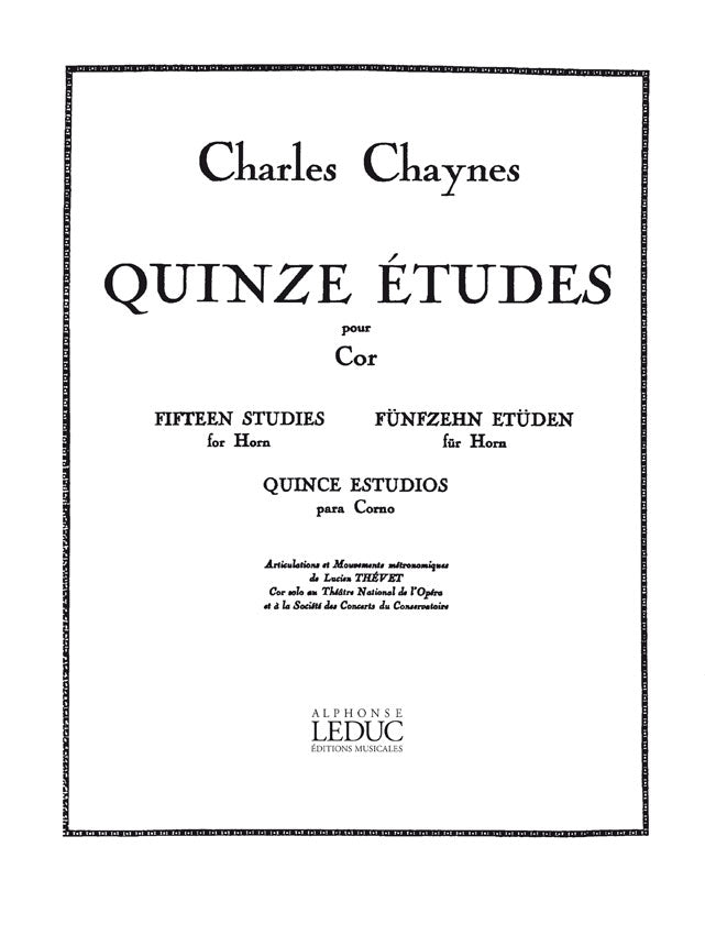 15 Études pour Cor | Charles Chaynes | Cor
