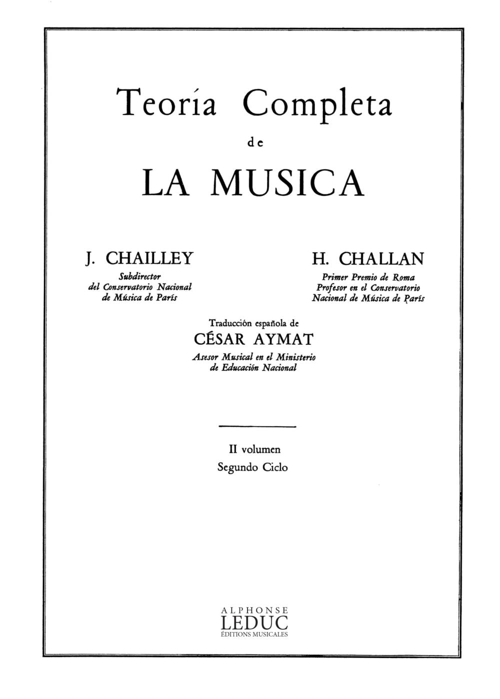 Teoria Completa De La Musica Volume 2 | Jacques Chailley