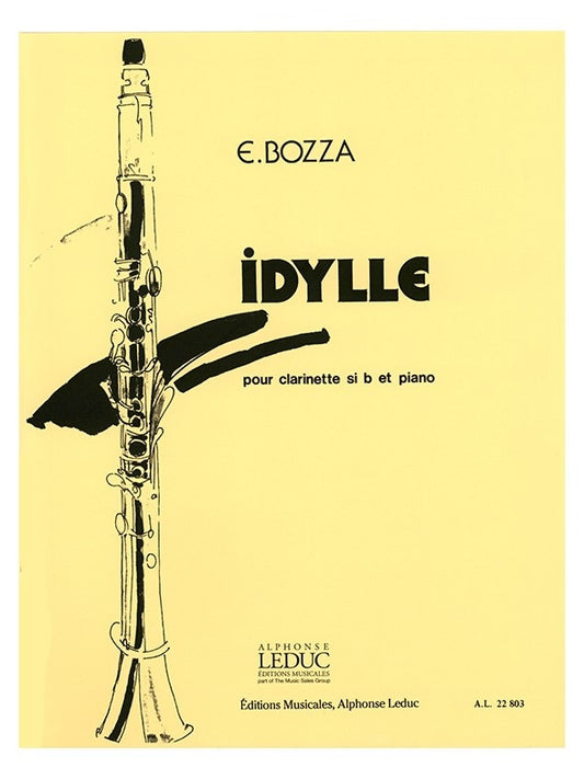 Idylle de Eugène Bozza, Partition pour clarinette et Piano