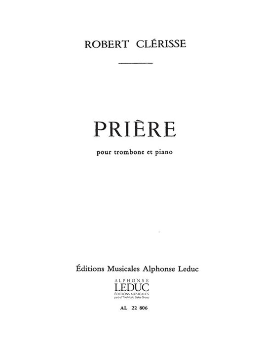 Prière | Robert Clerisse | Trombone