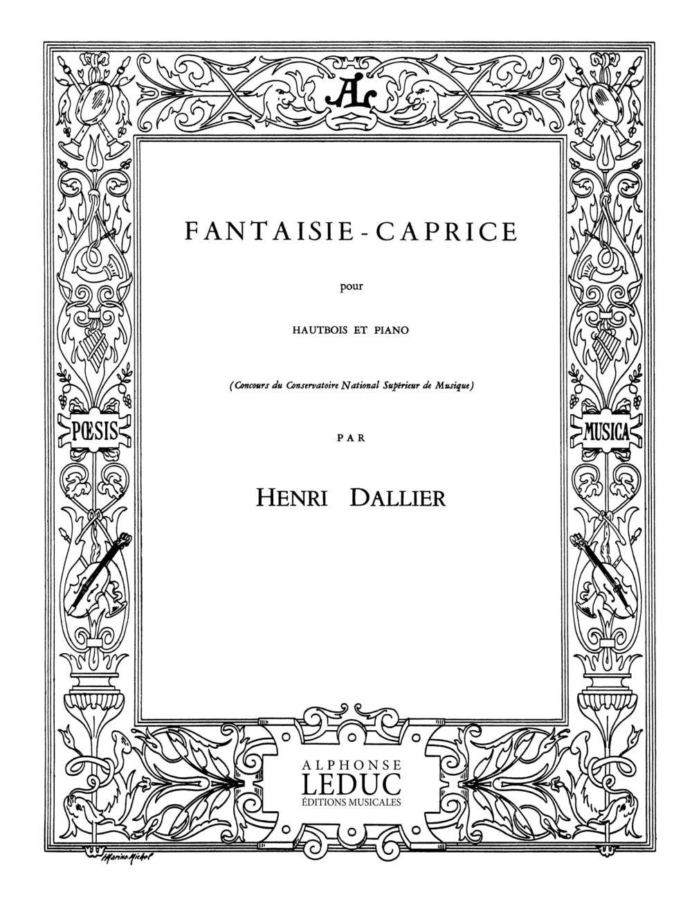 Fantaisie Caprice | Dallier | Hautbois