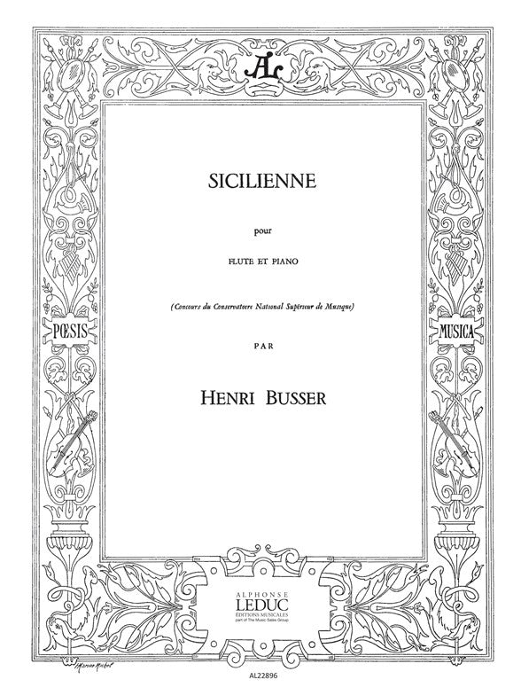Sicilienne | Henri Büsser | Flûte
