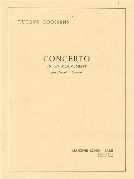 Eugene Goossens: Concerto en 1 Mouvement Op.45 | Orchestre