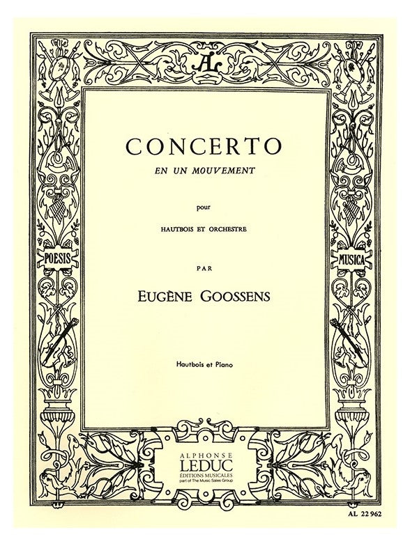 Eugene Goossens: Concerto en 1 Mouvement Op.45 | Hautbois