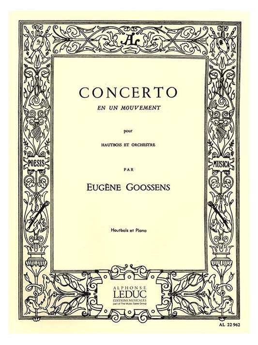 Eugene Goossens: Concerto en 1 Mouvement Op.45 | Hautbois