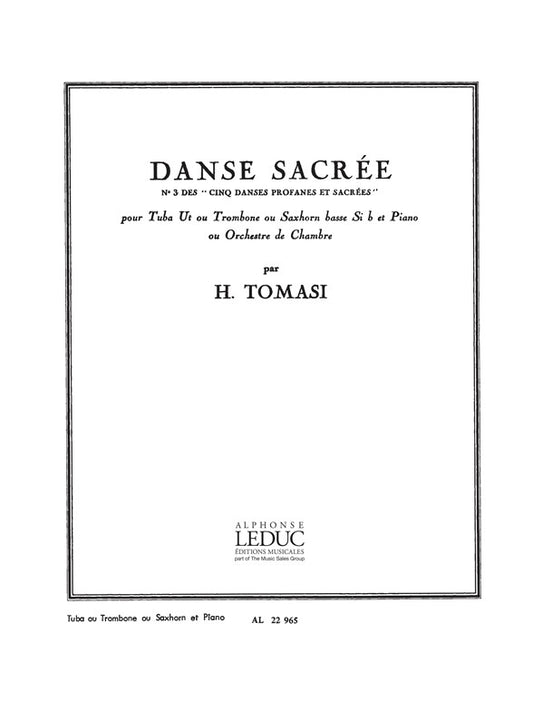Danse sacrée - No. 3 des "Cinq Danses Profanes" | Henri Tomasi