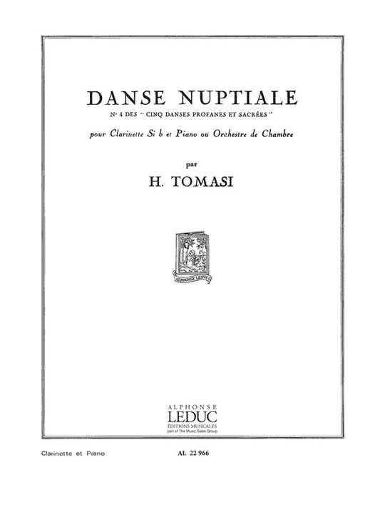 Danse nuptiale - No. 4 des "Cinq Danses Profanes" | Henri Tomasi