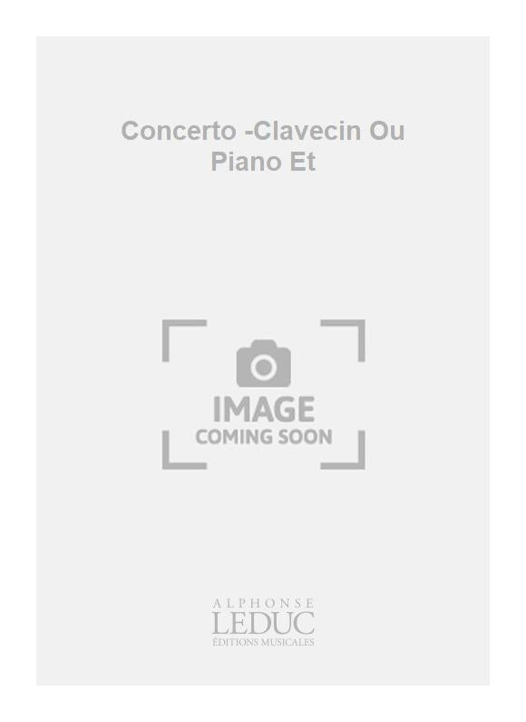 Concerto - clavecin ou piano et | Pierick Houdy