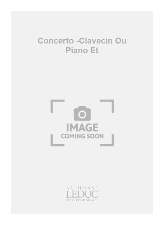 Concerto - clavecin ou piano et | Pierick Houdy