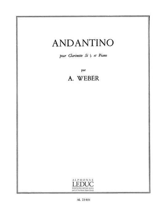 Andantino | A. Weber | Clarinette