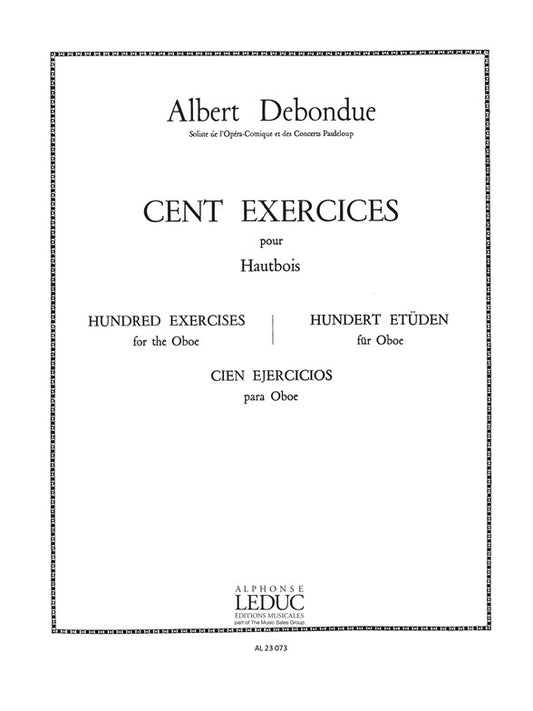 100 Exercices | Albert Debondue | Hautbois