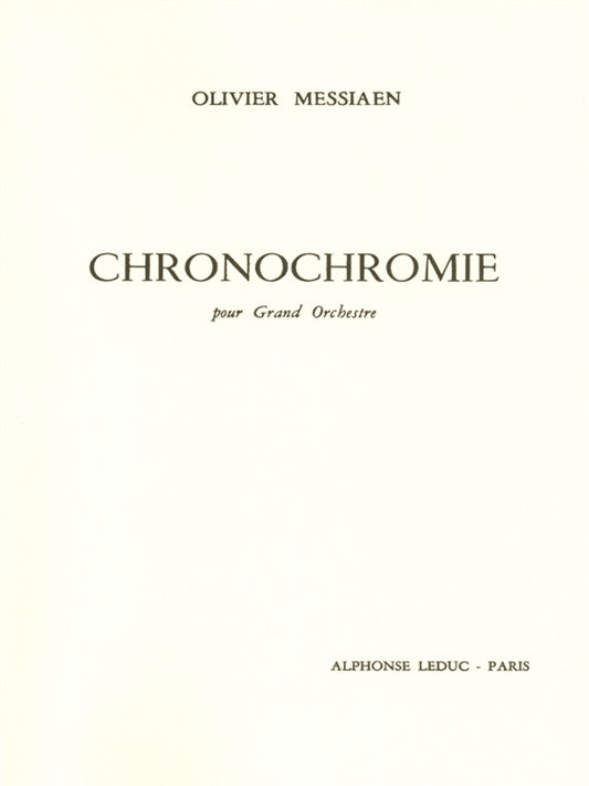 Temps-Couleur (orchestre) | Olivier Messiaen