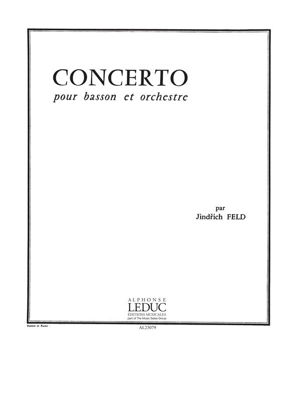 Concerto -Basson Et Orchestre | Jindrich Feld