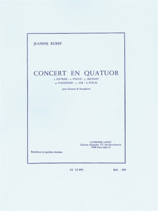 Concert En Quatuor | Jeanine Rueff