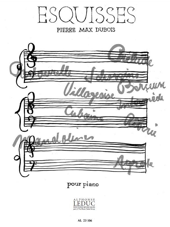Esquisses, 10 Pièces | Pierre-Max Dubois | Piano