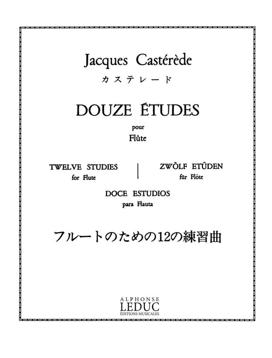 12 Études | Jacques Castérède | Flûte