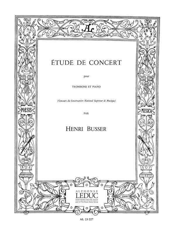 Étude De Concert | Henri Büsser | Trombone