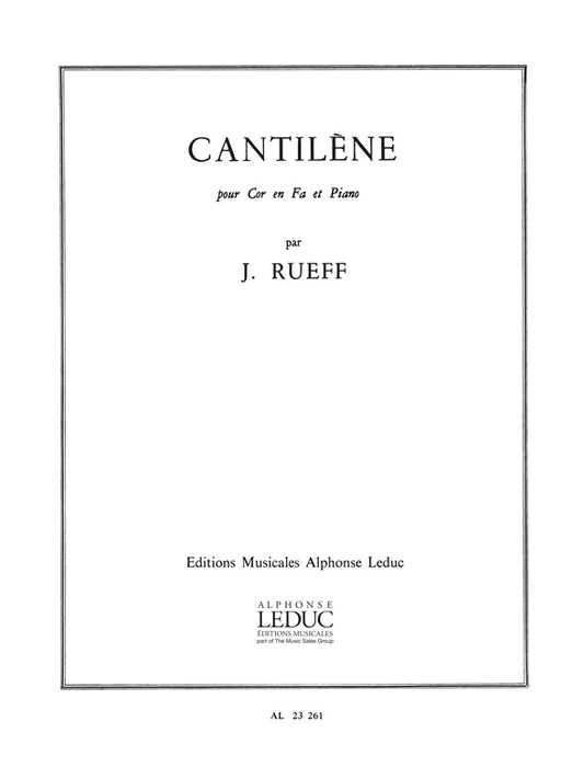 Cantilène | Jeanine Rueff | Cor
