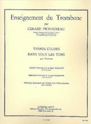 30 études dans tous les tons | Gérard Pichaureau | Trombone