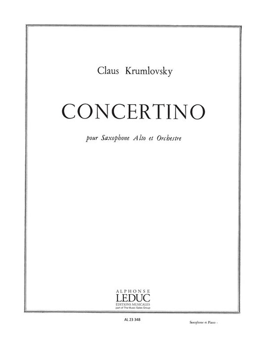 Concertino -Saxo Et Orchestre | Krumlovsky | Saxophone