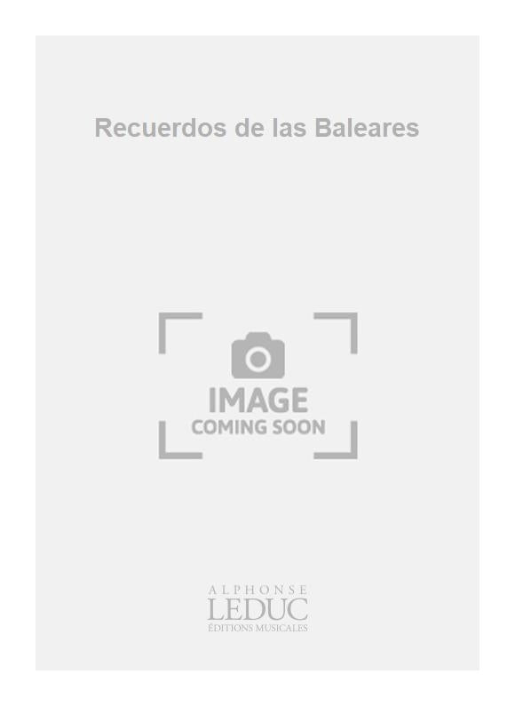 Recuerdos de las Baleares | Henri Tomasi | Percussions | Partition | AL23360
