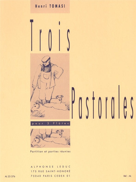 Trois Pastorales, pour 3 flûtes | Henri Tomasi