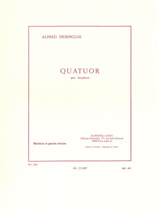 Quatuor | Alfred Desenclos
