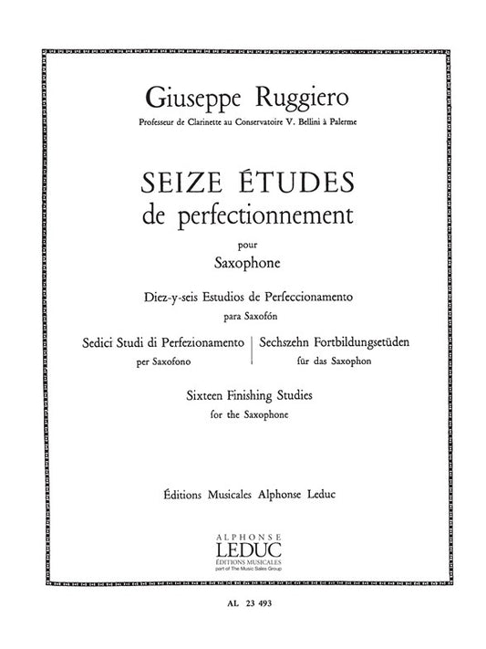 16 Études Perfectionnement | Giuseppe Ruggiero | Saxophone