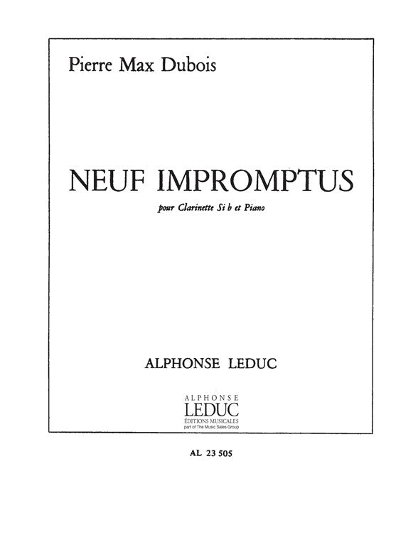 Rêverie Op.24 | Pierre-Max Dubois | Clarinette