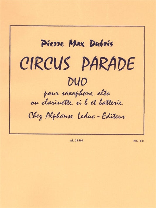 Circus Parade Duo | Dubois | Clarinette
