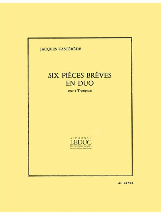 6 Pièces Brèves En Duo | Jacques Castérède | Trompette