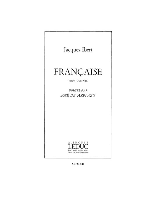 Française | Jacques Ibert | Guitare