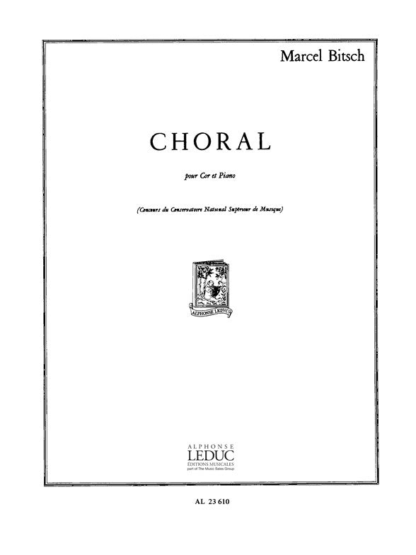 Choral | Marcel Bitsch | Cor