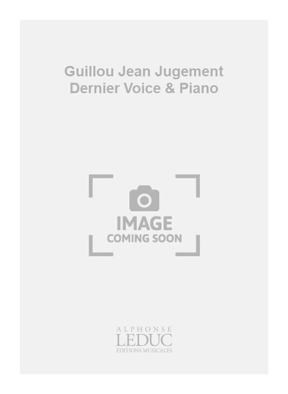Guillou Jean - Jugement dernier - voix et piano