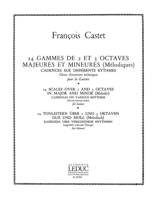 24 Gammes de 2 et 3 Octaves majeures et mineures | François Castet