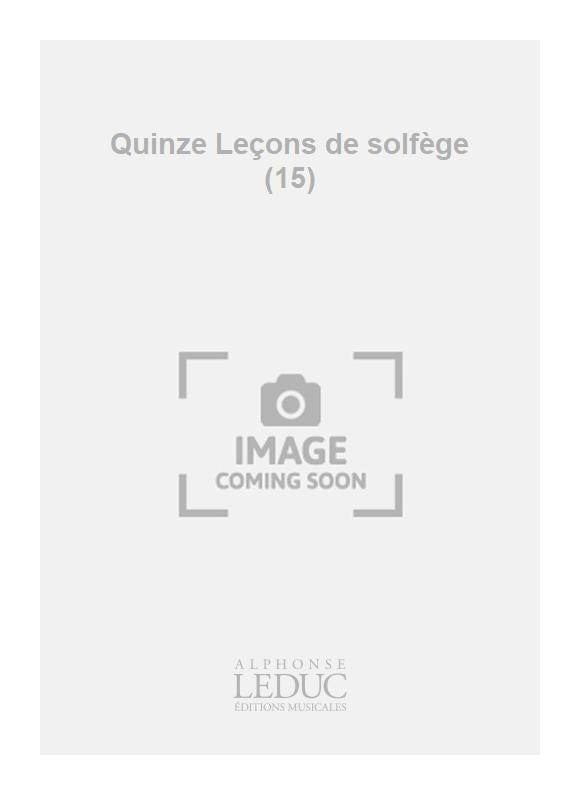 Quinze Leçons de solfège (15) | Jeanine Rueff | Livre | AL23804