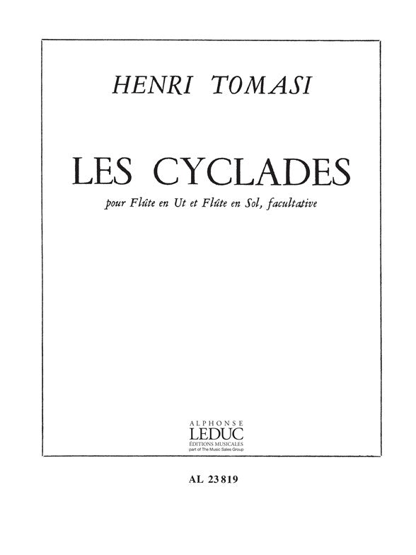 Les Cyclades - flûte seule | Henri Tomasi