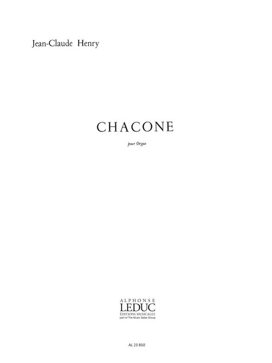 Chacone | Jean-Claude Henry | Orgue