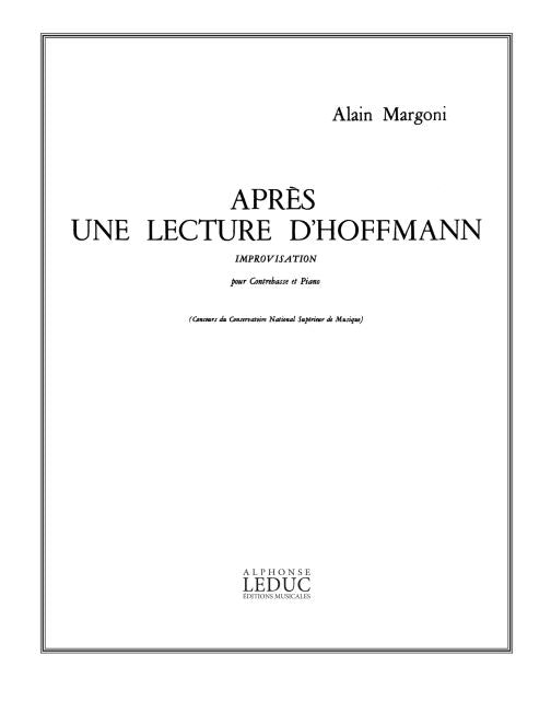 Après Une Lecture D'Hoffmann | Alain Margoni | Contrebasse