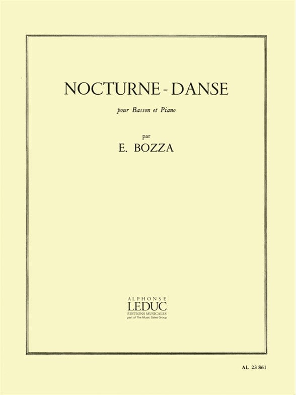 Nocturne-Danse, pour basson et piano | Eugène Bozza