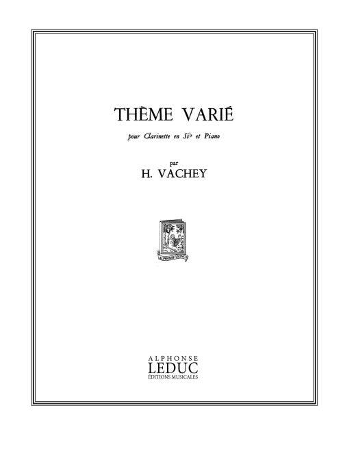 Thème Varie | Henri Vachey | Clarinette