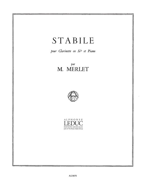 Stabile | Michel Merlet | Clarinette