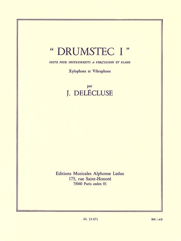 Jacques Delecluse: Drumstec 1 | Jacques Delécluse
