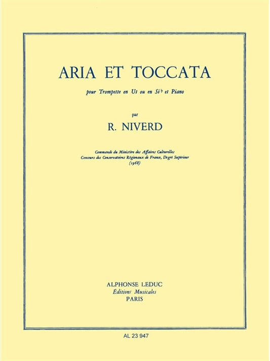 Aria Et Toccata | Niverd | Trompette