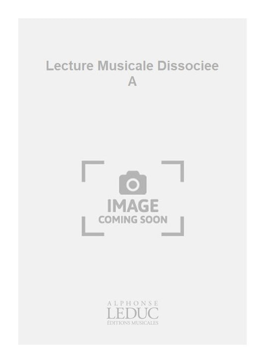Lecture Musicale Dissociee A | Simone Huguet | Voix