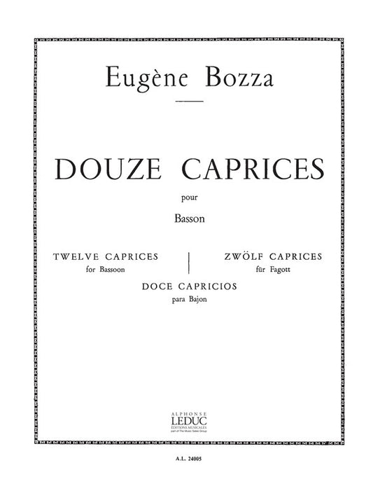 12 Caprices | Eugène Bozza | Basson