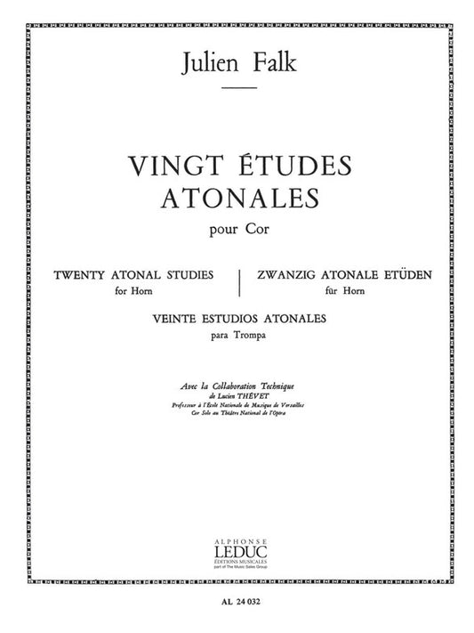20 Études Atonales | Julien Falk | Cor